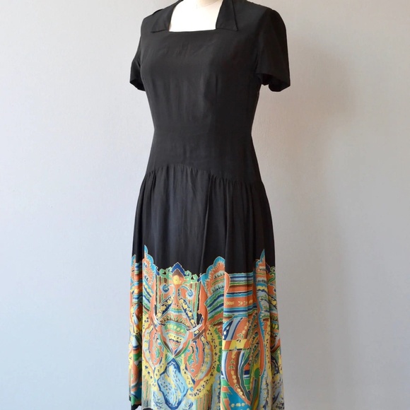 Vintage 1920s Silk Dress - Picture 5 of 5